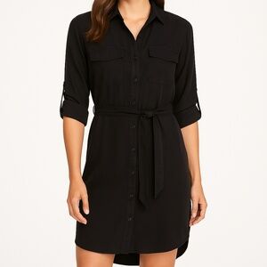 Side Stitch Los Angeles Women’s Button Up Charcoal Dress - Size M
